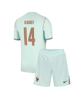 Billige Fotballdrakt Frankrike Adrien Rabiot #14 Replika Bortedraktsett Barn VM 2026 Kortermet (med bukser)